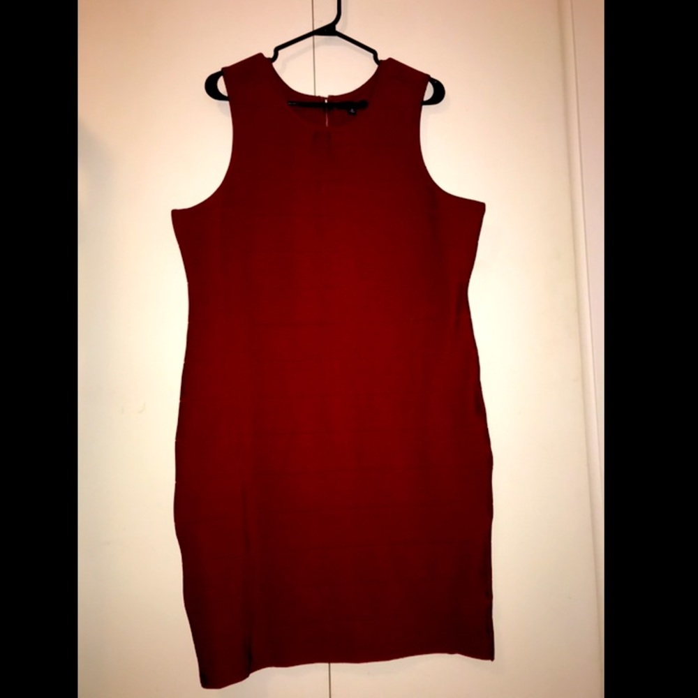 Plus size bandeau dress